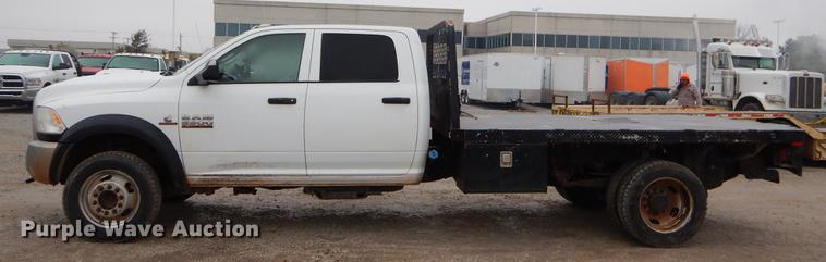 image for item FQ9705 2014 Dodge Ram 5500 Crew Cab flatbed truck