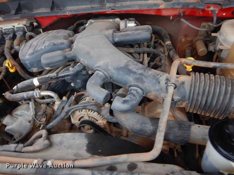 image for item FQ9707 2011 Ford F450 Super Duty Crew Cab flatbed truck with crane