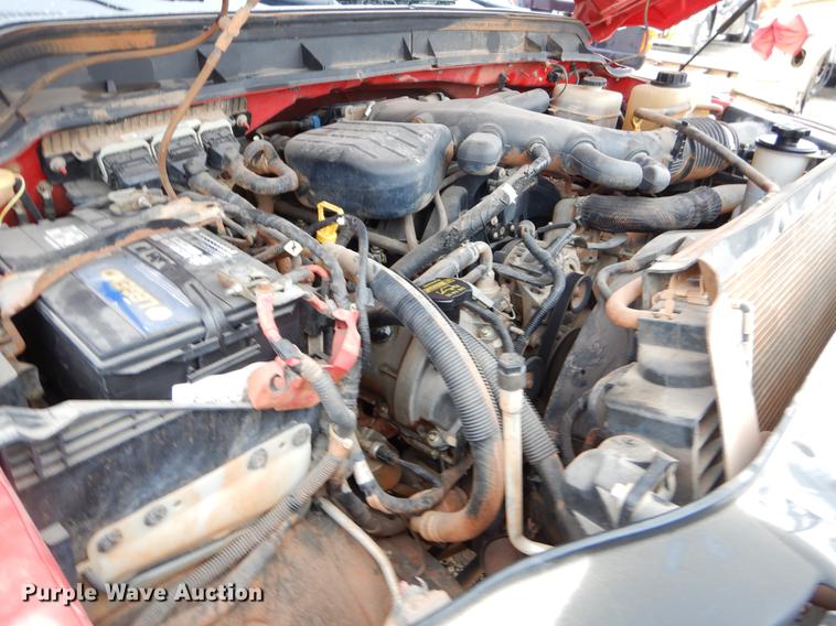 image for item FQ9707 2011 Ford F450 Super Duty Crew Cab flatbed truck with crane