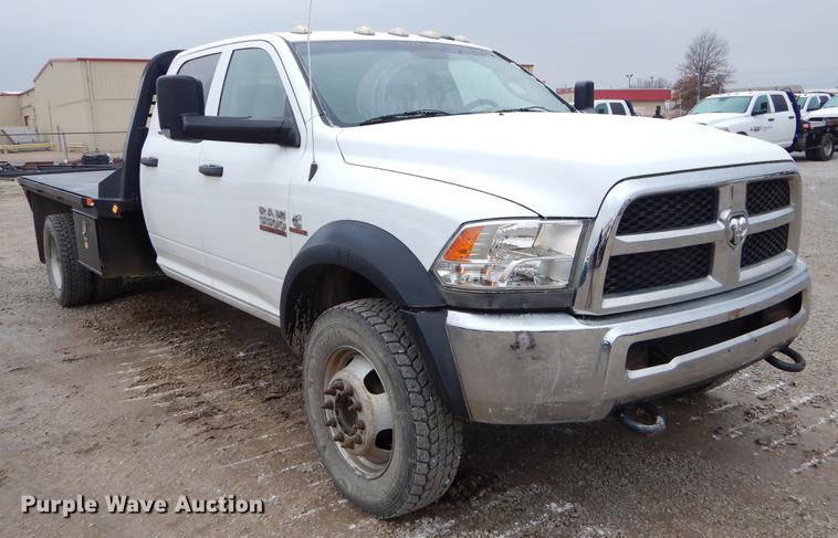 image for item FQ9708 2014 Dodge Ram 5500 Crew Cab flatbed truck