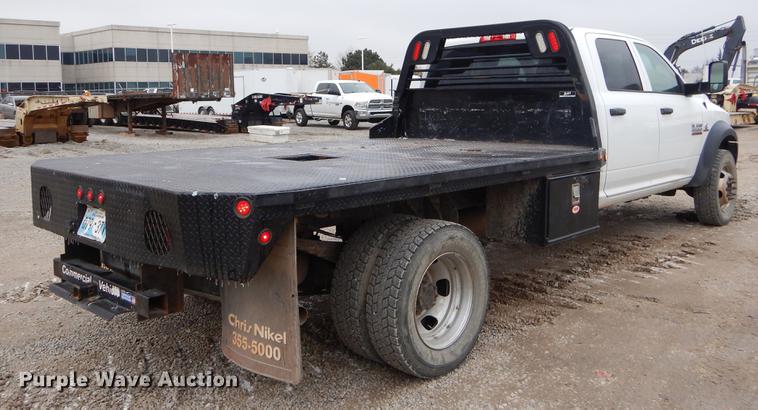 image for item FQ9708 2014 Dodge Ram 5500 Crew Cab flatbed truck
