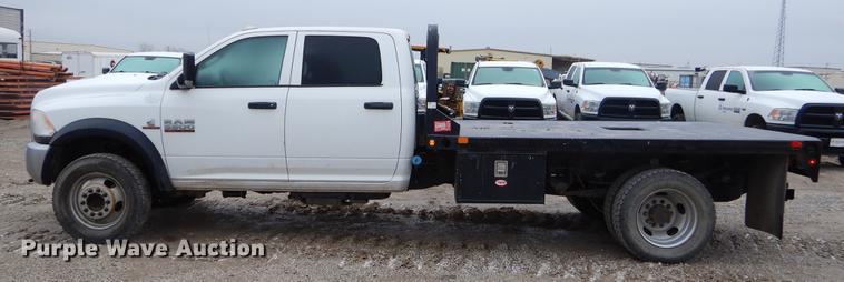 image for item FQ9708 2014 Dodge Ram 5500 Crew Cab flatbed truck