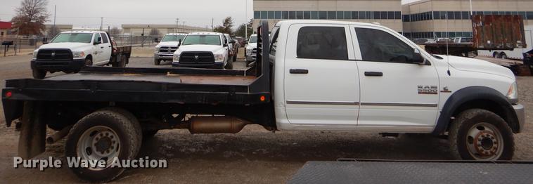 image for item FQ9709 2014 Dodge Ram 5500 Crew Cab flatbed truck