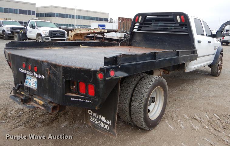 image for item FQ9709 2014 Dodge Ram 5500 Crew Cab flatbed truck