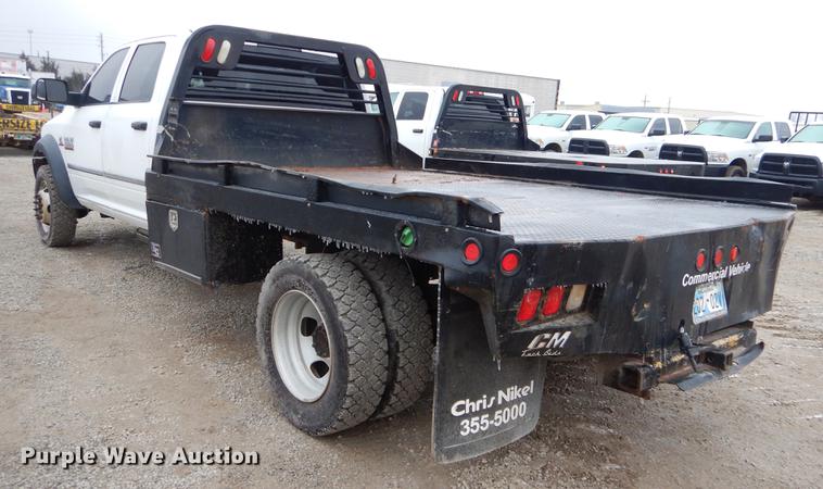 image for item FQ9709 2014 Dodge Ram 5500 Crew Cab flatbed truck