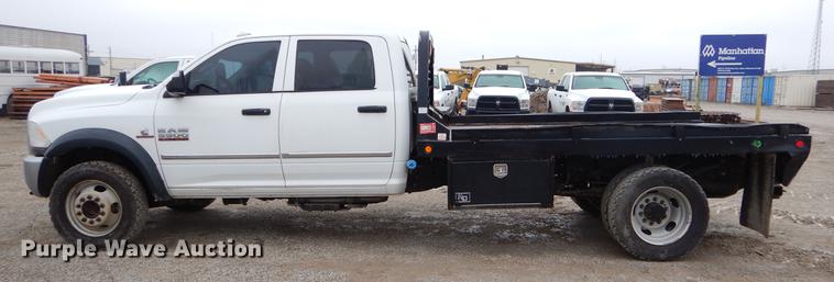 image for item FQ9709 2014 Dodge Ram 5500 Crew Cab flatbed truck