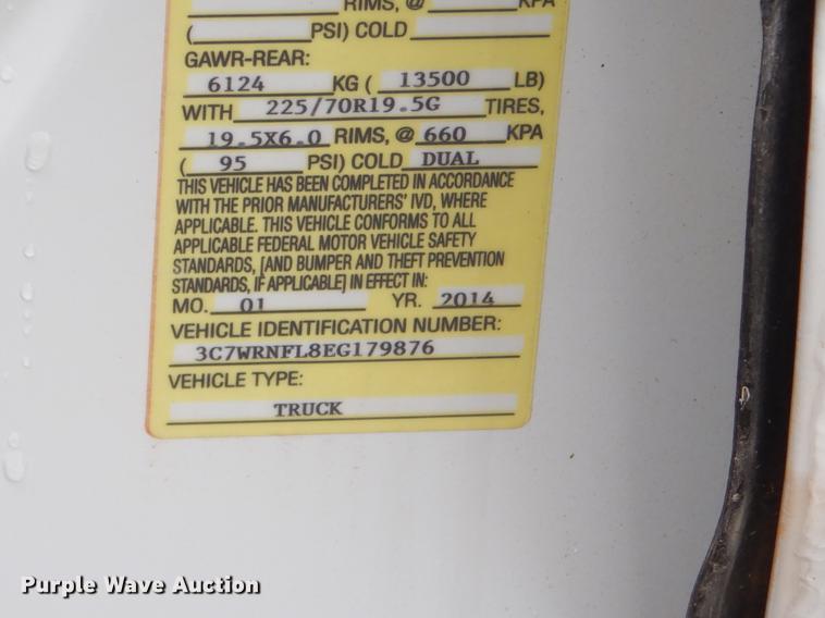 image for item FQ9709 2014 Dodge Ram 5500 Crew Cab flatbed truck