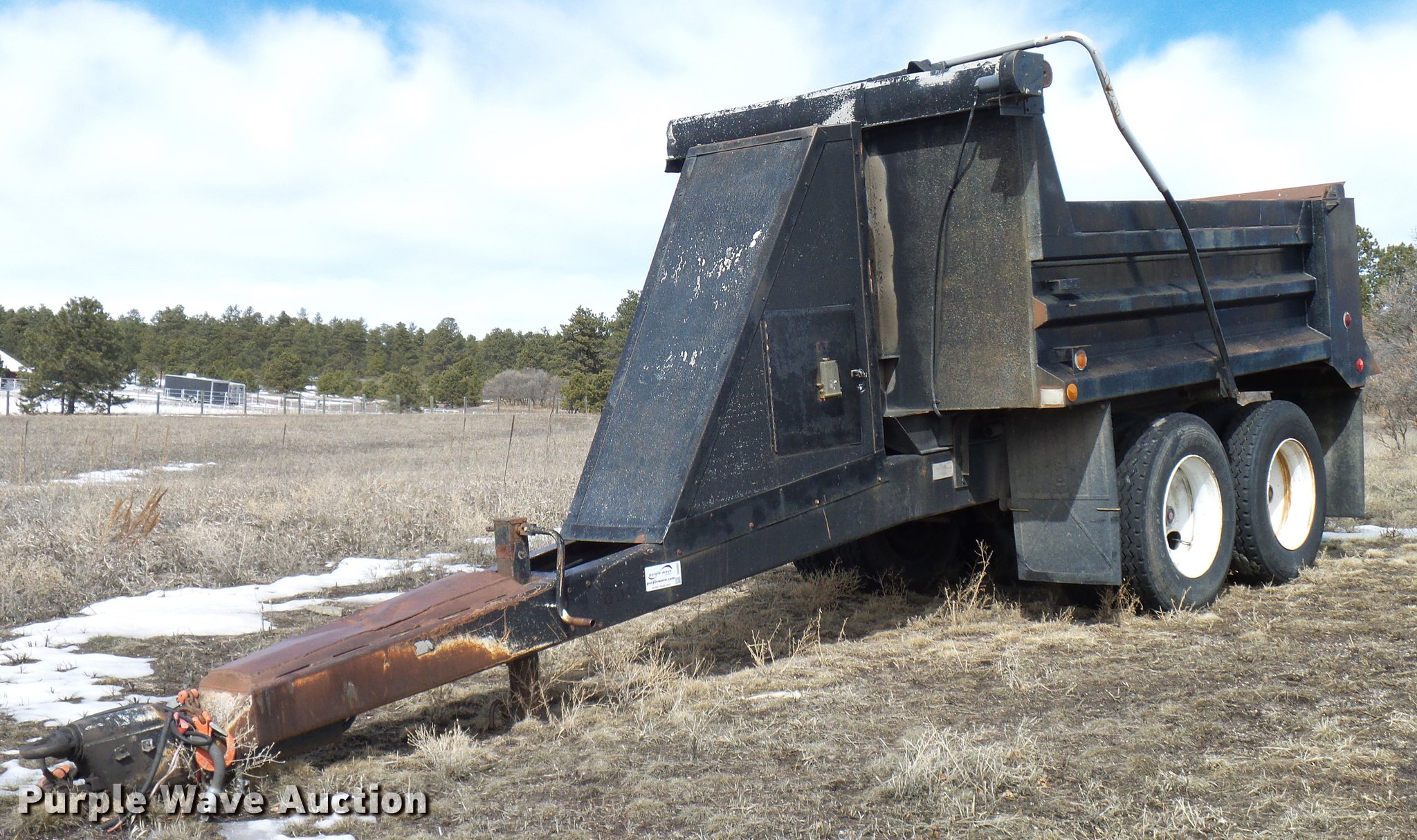 1991 Williamson 412811L end dump trailer in Larkspur, CO Item DD6007