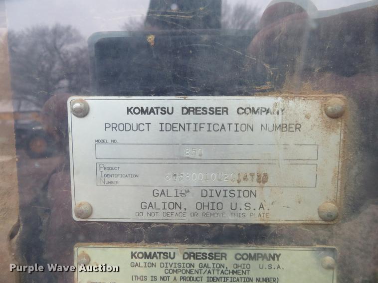 image for item DD6927 1995 Galion Dresser 850 motor grader