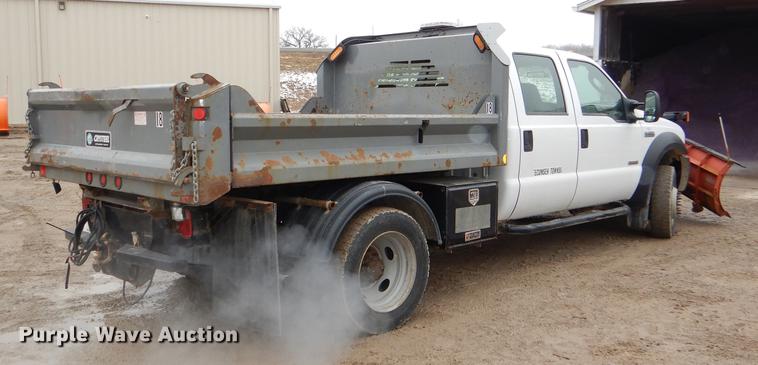 image for item DE0012 2007 Ford F450 Super Duty XL Crew Cab dump bed pickup truck