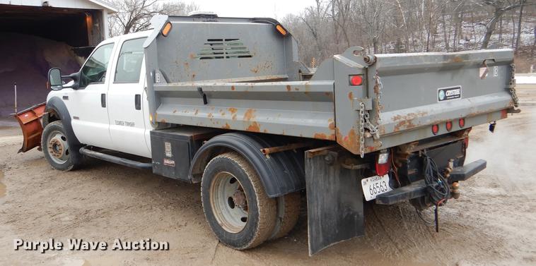 image for item DE0012 2007 Ford F450 Super Duty XL Crew Cab dump bed pickup truck