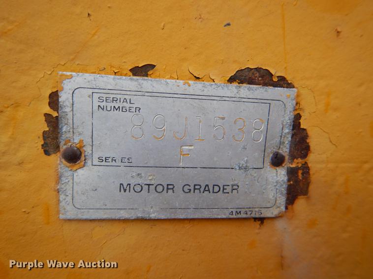 image for item DE0025 1972 Caterpillar 112F rigid frame motor grader