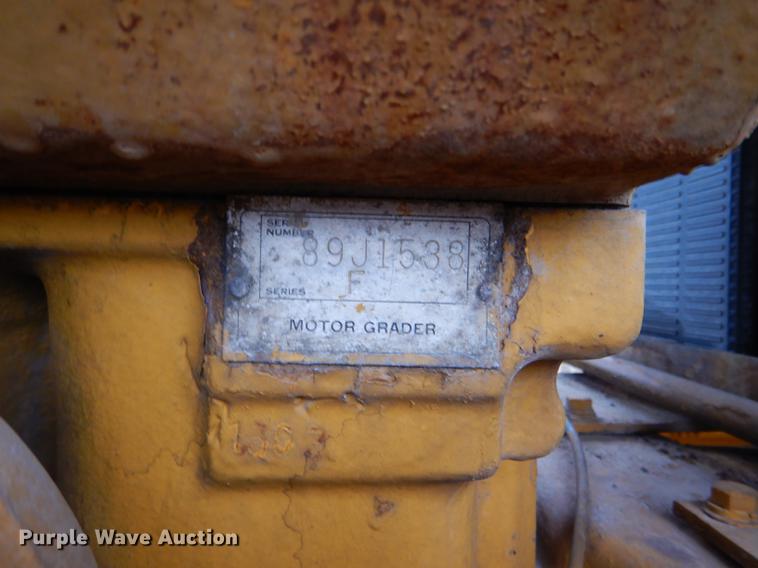 image for item DE0025 1972 Caterpillar 112F rigid frame motor grader