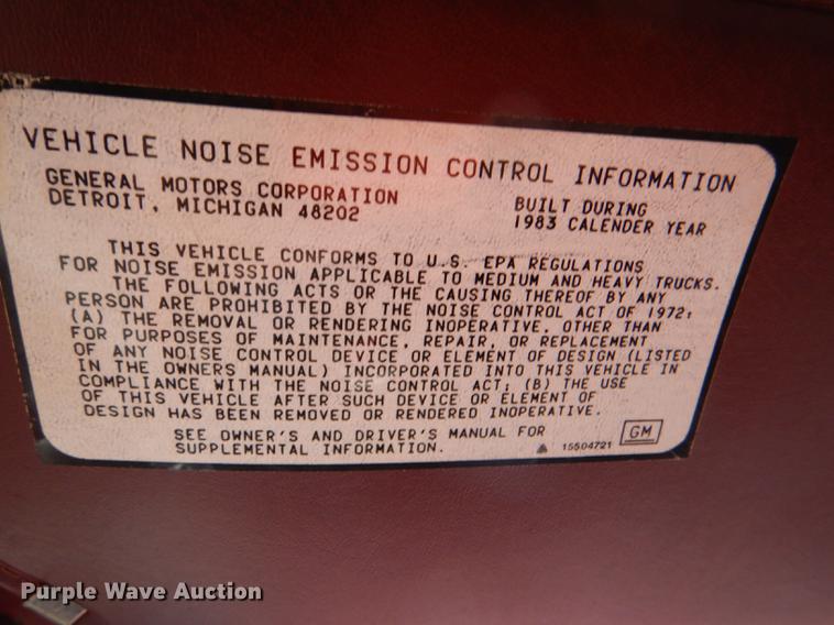 image for item DE0122 1984 Chevrolet Custom Deluxe 70 fire truck