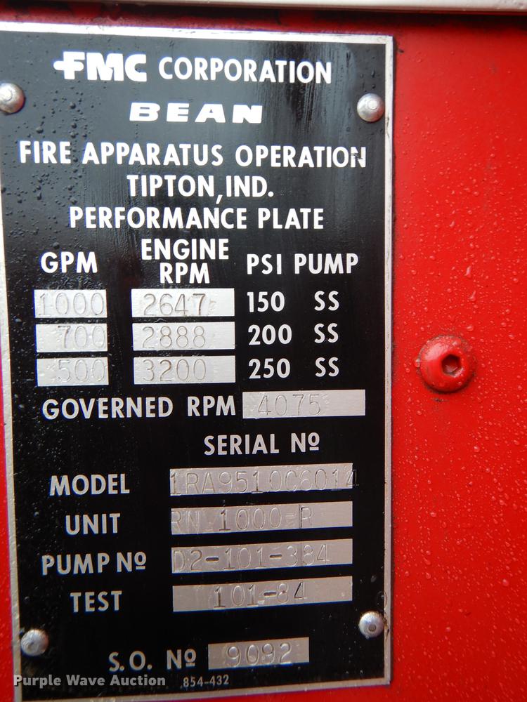 image for item DE0122 1984 Chevrolet Custom Deluxe 70 fire truck