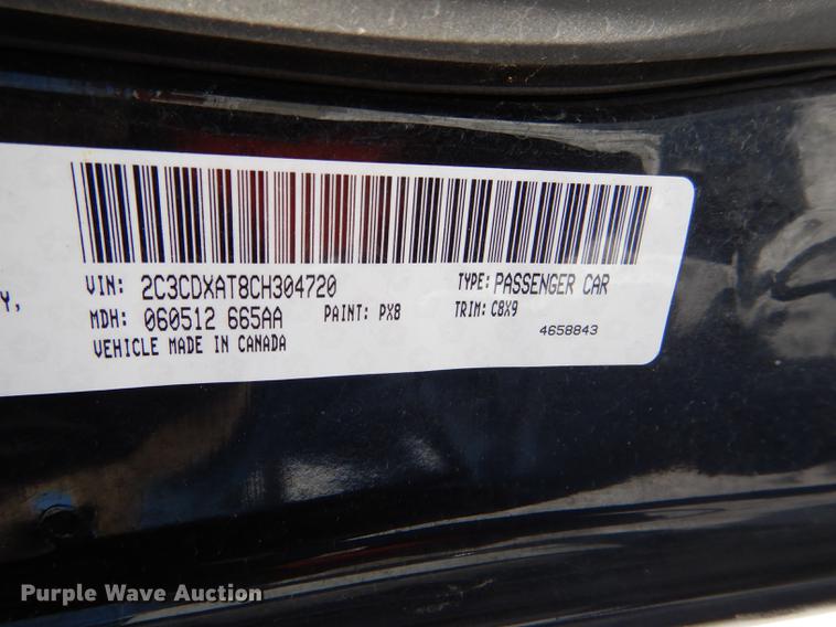 image for item DE0129 2012 Dodge Charger Police