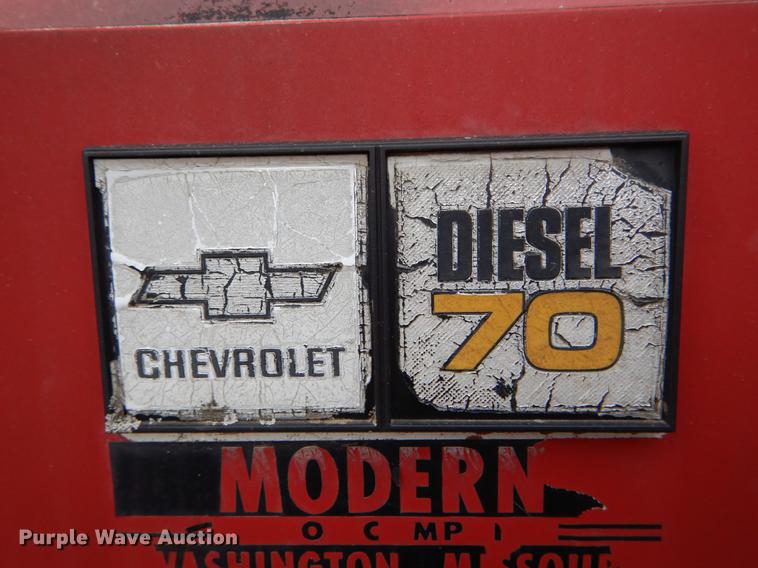 image for item DE6043 1987 Chevrolet C70 dump truck