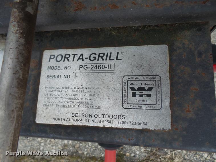 image for item DF7661 2000 Port-a-grill PG-2460-11 bbq grill