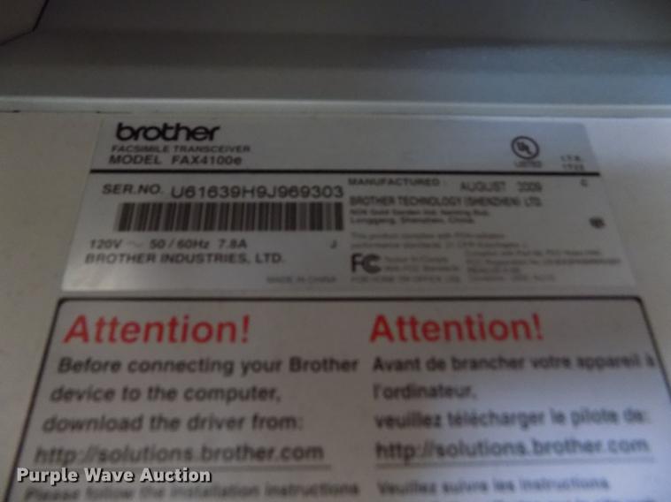 image for item DY9204 Brother 4100E Business Class laser fax machine