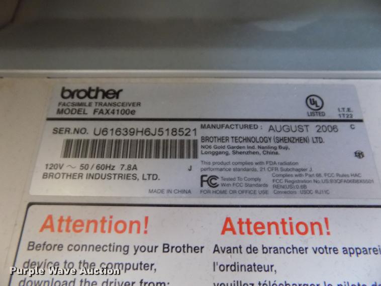 image for item DY9205 Brother 4100E Business Class laser fax machine