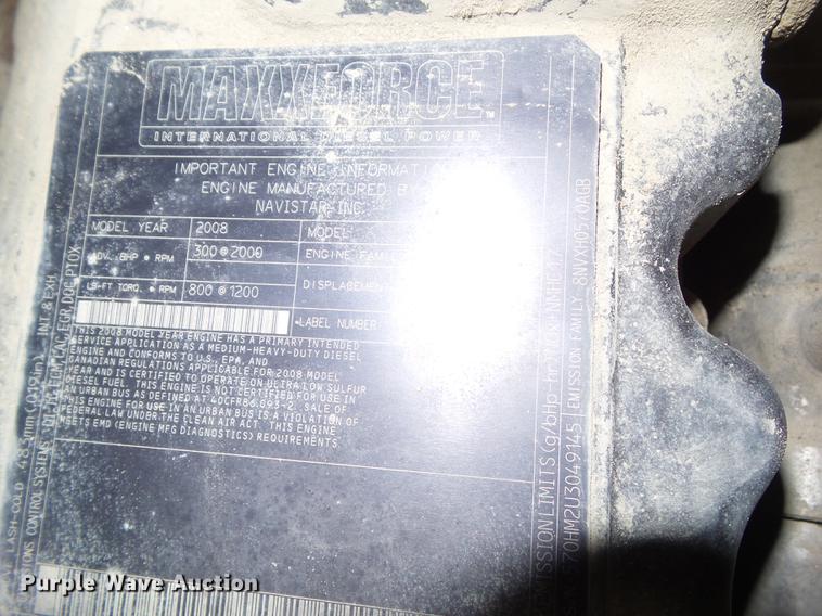 image for item EM9100 2009 International WorkStar 7400 dump truck