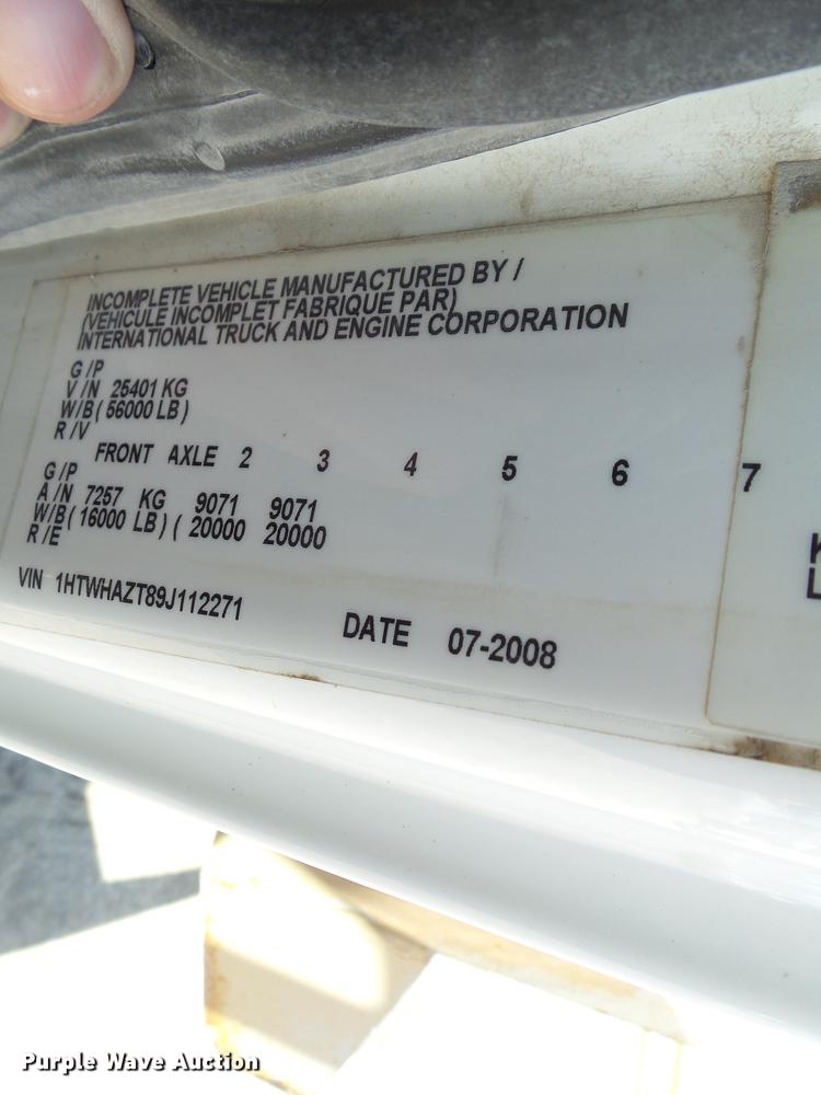 image for item EM9100 2009 International WorkStar 7400 dump truck