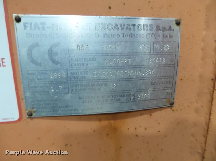 image for item EW9955 1996 Fiat-Allis FR100 wheel loader