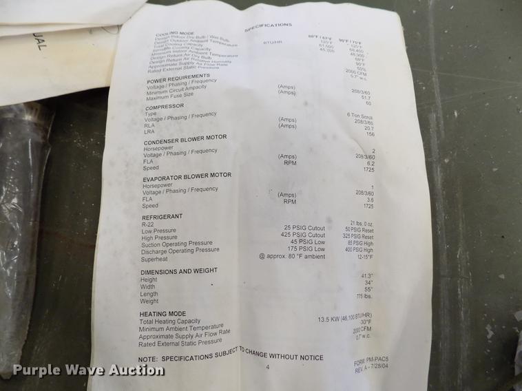 image for item FH9178 United CoolAir air conditioner