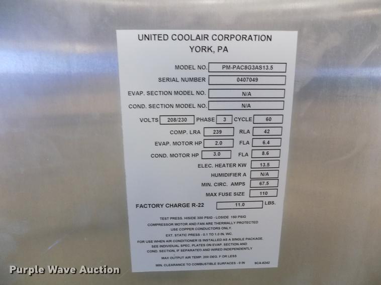 image for item FH9178 United CoolAir air conditioner