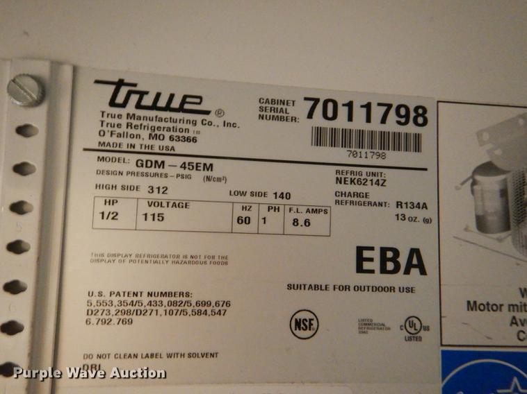 image for item FM9949 Coca Cola True GDM-45EM double beverage cooler