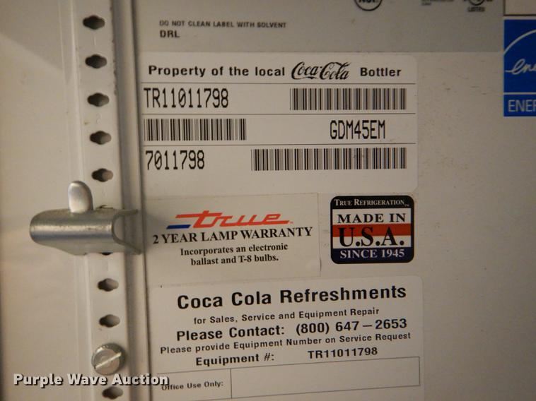 image for item FM9949 Coca Cola True GDM-45EM double beverage cooler