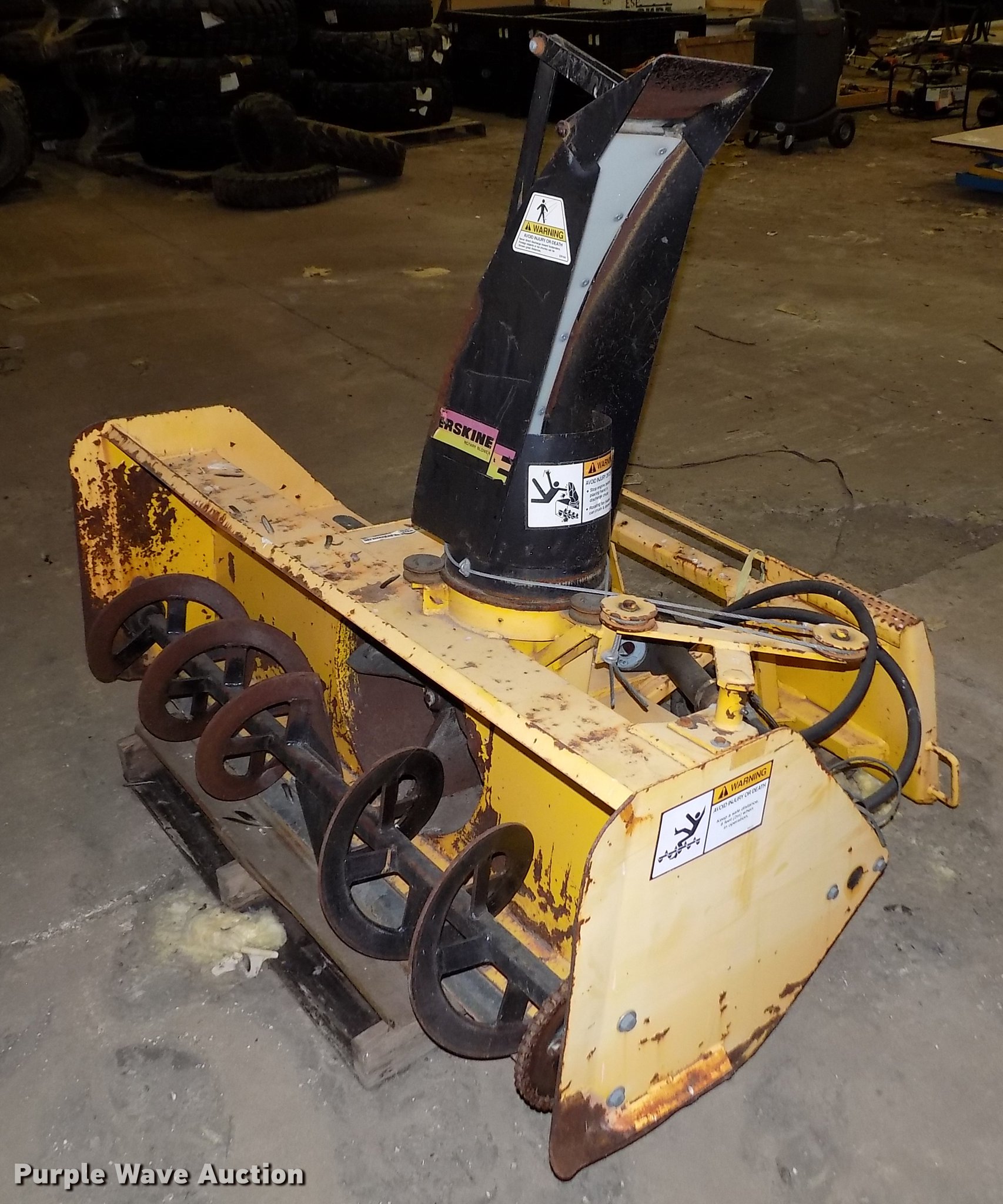Skid steer snow blower in Salina, KS Item FH9190 sold Purple Wave