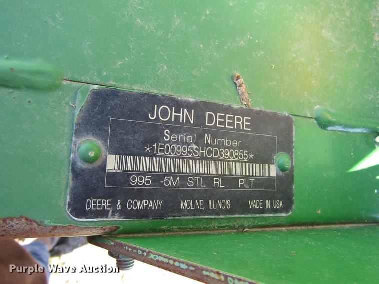 image for item DB6781 2013 John Deere R450 windrower