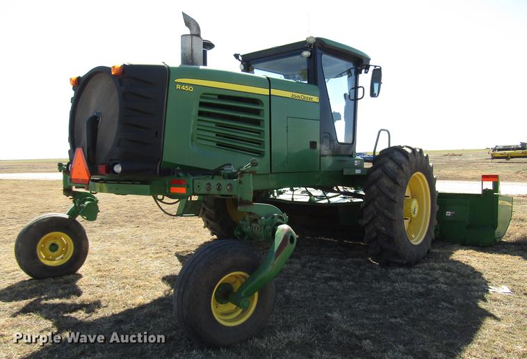 image for item DB6782 2012 John Deere R450 windrower