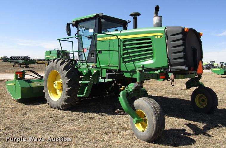 image for item DB6782 2012 John Deere R450 windrower