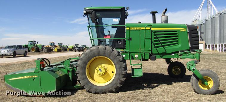 image for item DB6782 2012 John Deere R450 windrower