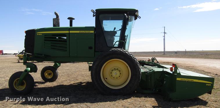 image for item DB6783 2011 John Deere R450 windrower