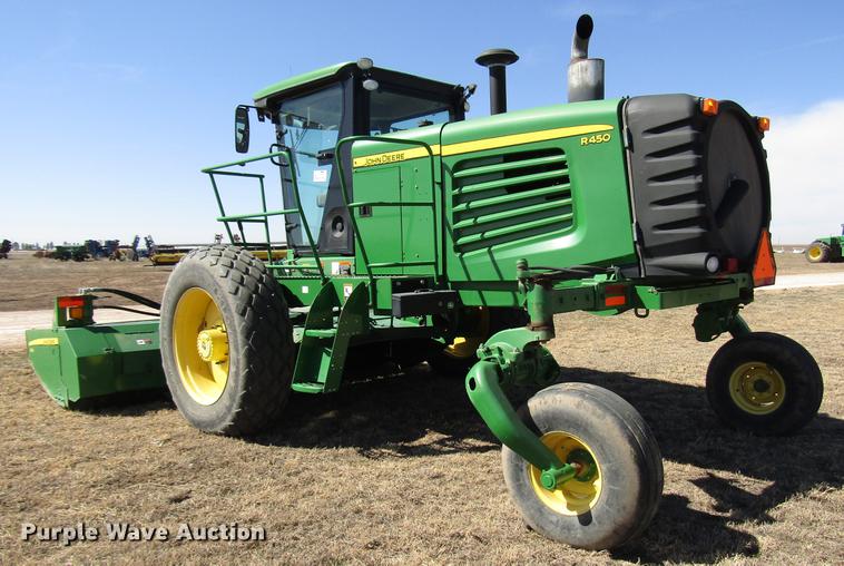 image for item DB6783 2011 John Deere R450 windrower