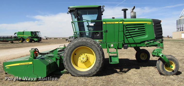 image for item DB6783 2011 John Deere R450 windrower