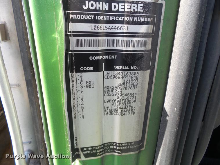 image for item DD2329 2005 John Deere 6615 MFWD tractor