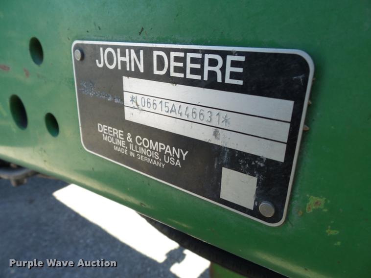 image for item DD2329 2005 John Deere 6615 MFWD tractor