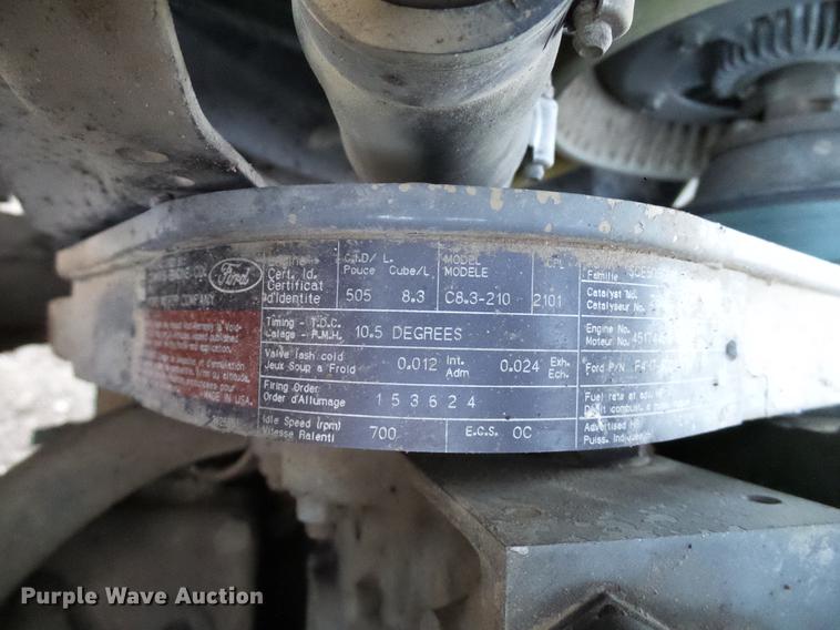 image for item DD5386 1995 Ford L8000 feed mixer truck