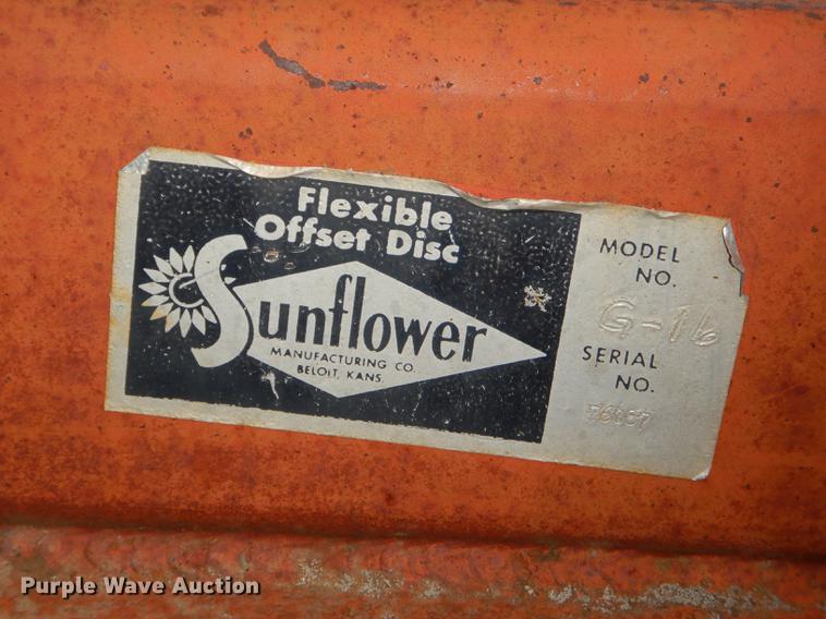 image for item DE0158 Sunflower G-168 flexible off-set disk