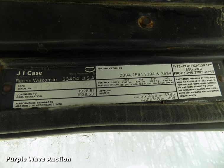 image for item DE7614 1987 Case IH 3594 MFWD tractor