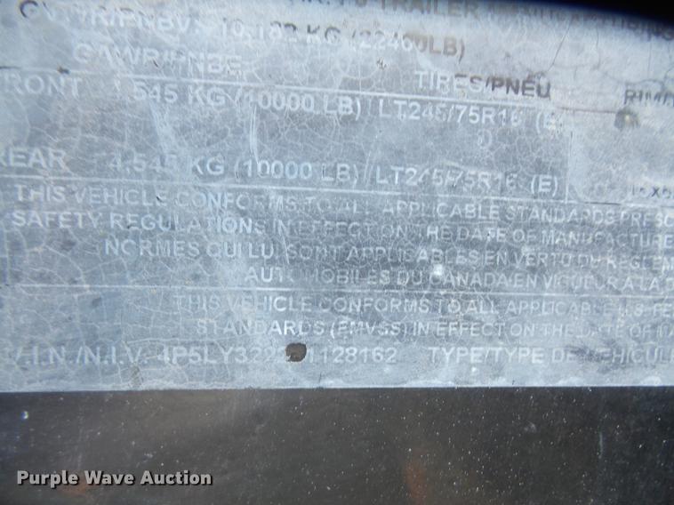 image for item DF7647 2009 PJ equipment trailer