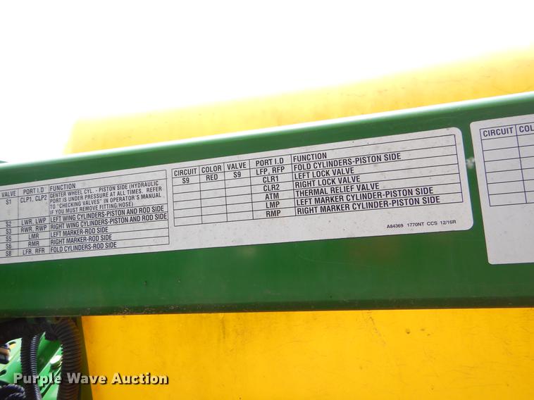 image for item EZ9824 2011 John Deere 1770NT no-till planter with nurse tank trailer