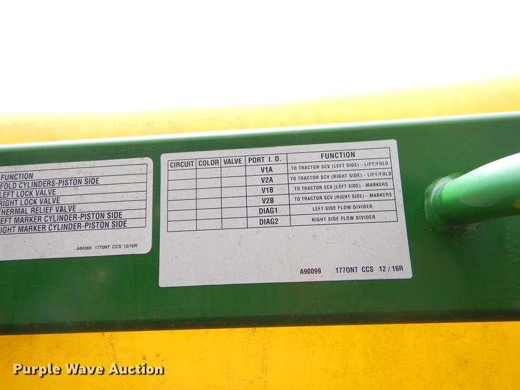 image for item EZ9824 2011 John Deere 1770NT no-till planter with nurse tank trailer