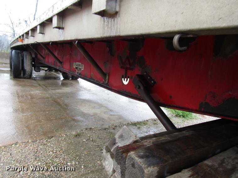 image for item DB6791 2004 Wilson CF900 flatbed trailer