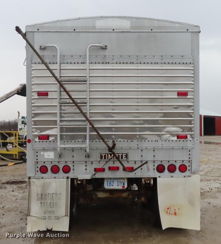 image for item L1488 1989 Timpte Super Hopper double hopper bottom grain trailer