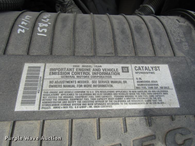 image for item DB6752 2008 Chevrolet Express 3500 Cargo school bus